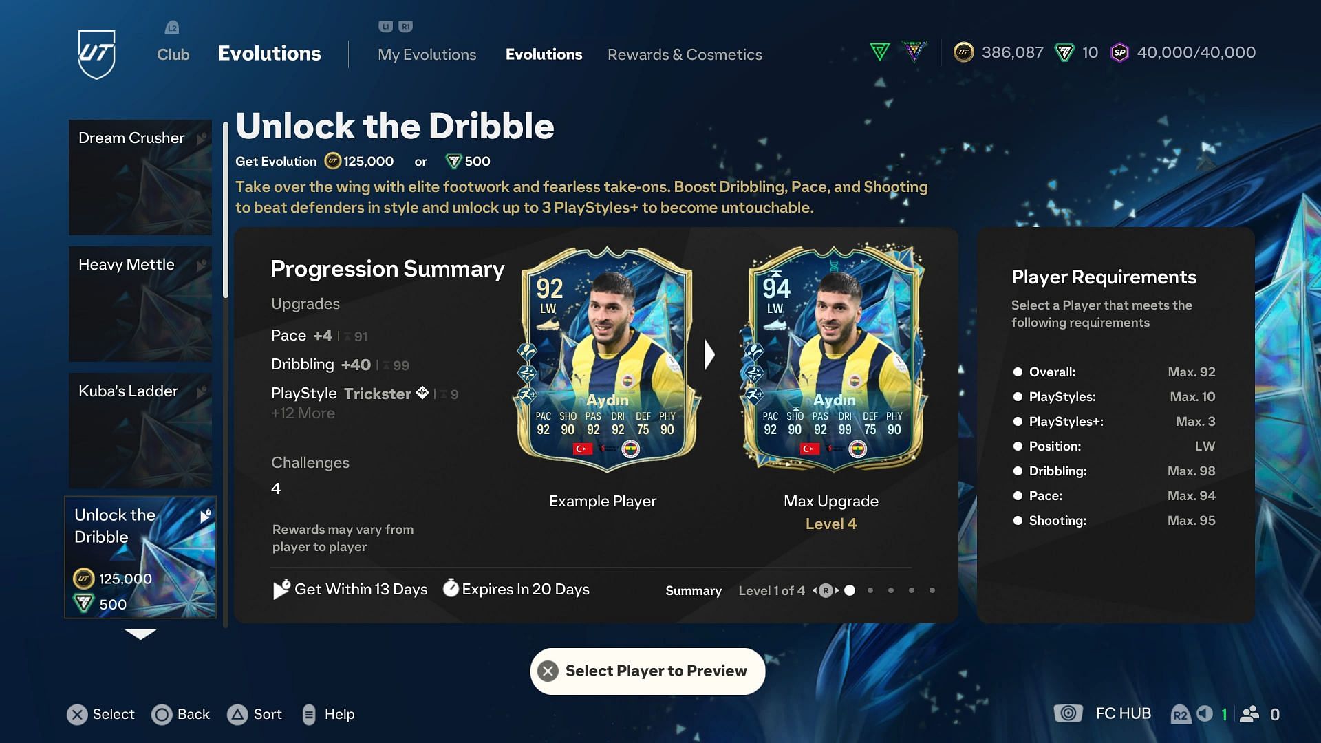 The requirements (Image via EA Sports)